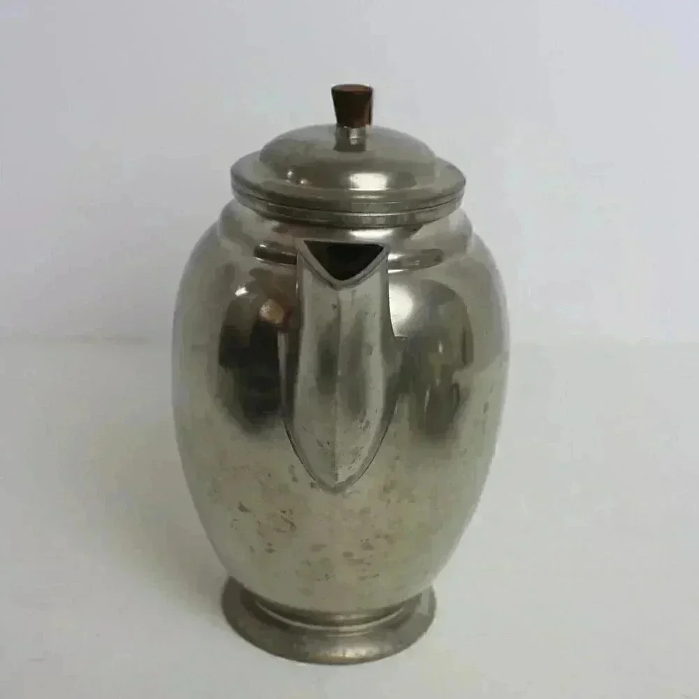 Vintage Tinn Norge Norway Norwegian Pewter Teapot